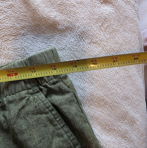 Eileen Fisher Organic Linen Green Pants Size XL - Picture 10 of 12
